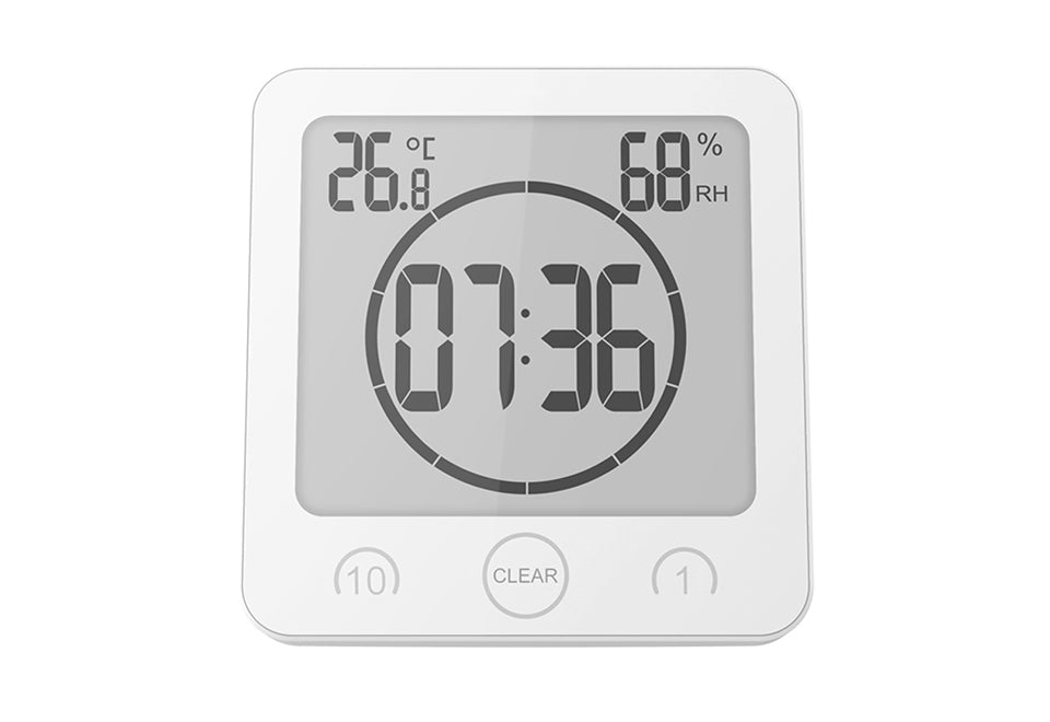 Waterproof Shower Clock with Timer