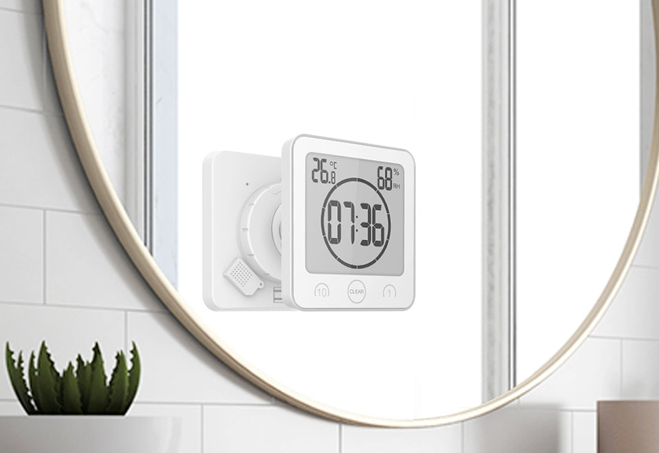 Waterproof Shower Clock with Timer