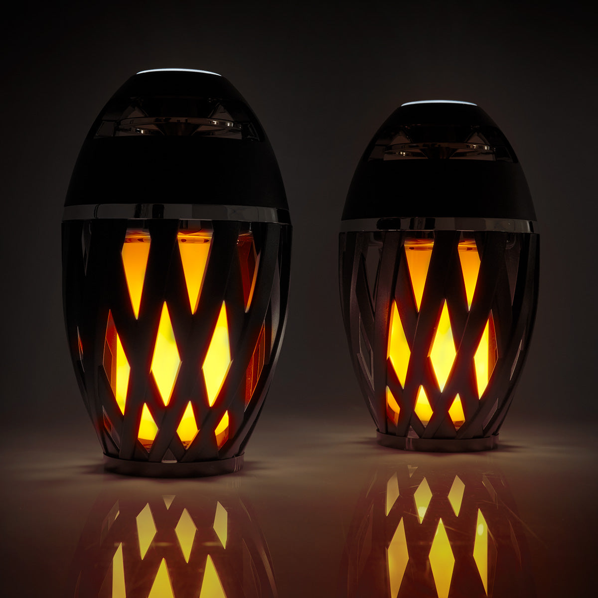 Tiki Torch Outdoor Bluetooth Speakers (Set of 2)