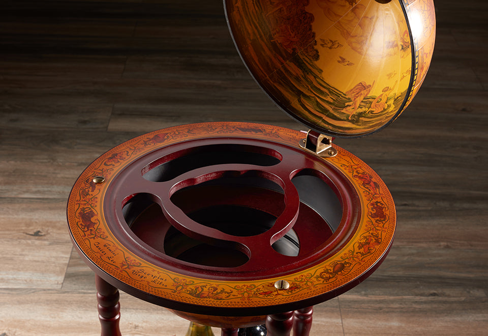 Vintage Globe Bar Cart