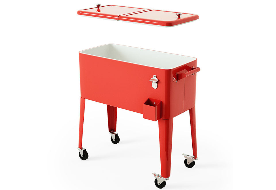 Retro Patio Cooler Cart