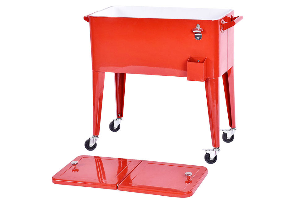 Retro Patio Cooler Cart