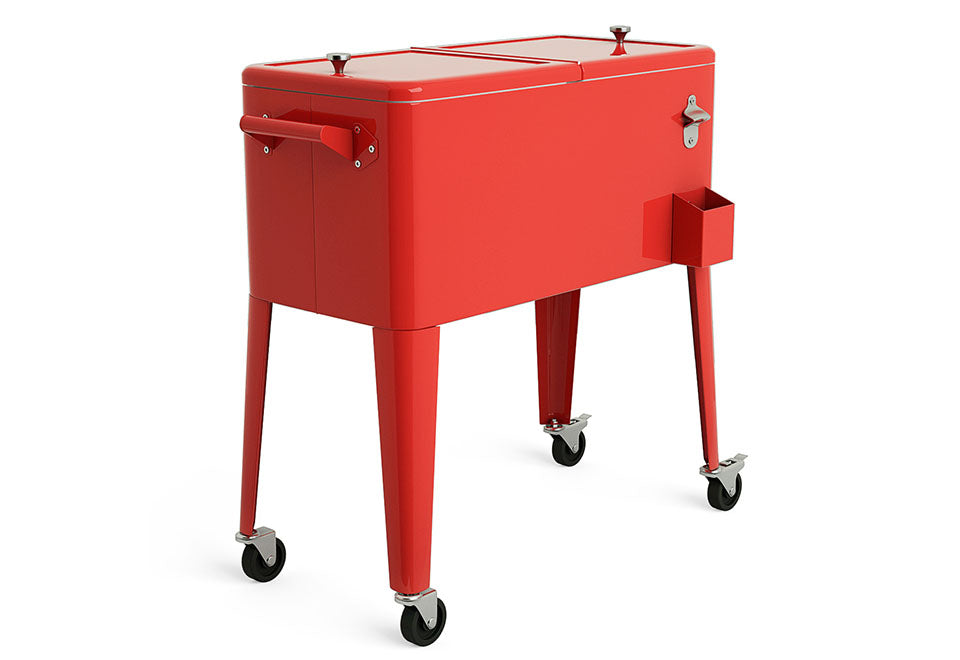 Retro Patio Cooler Cart