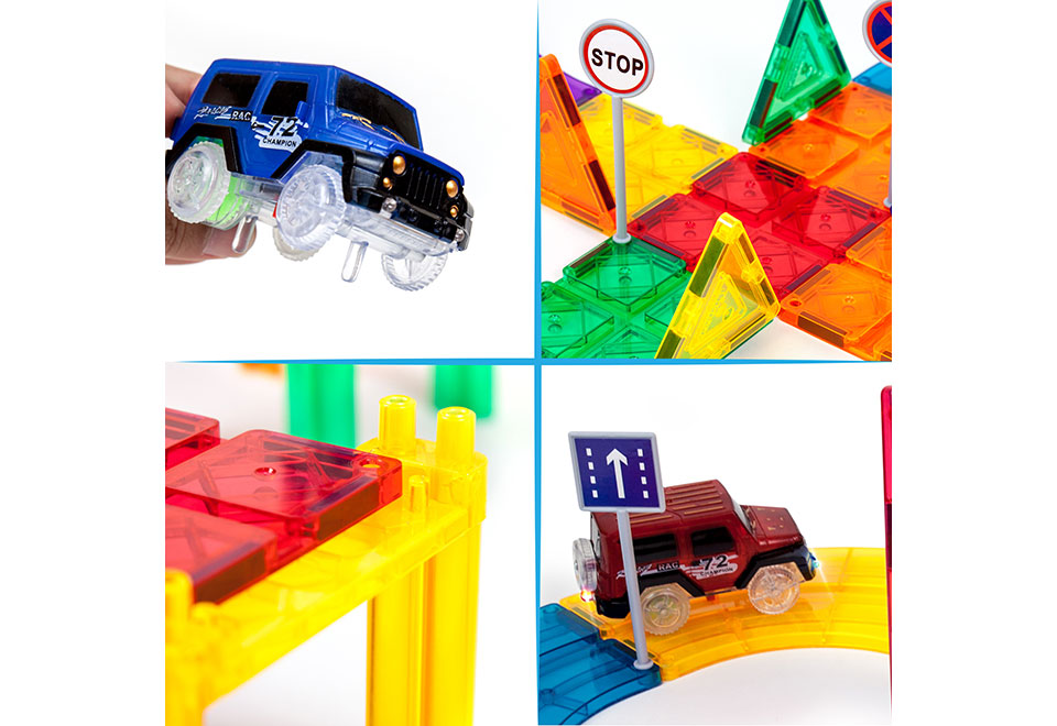 128-Piece Car and Track Set
