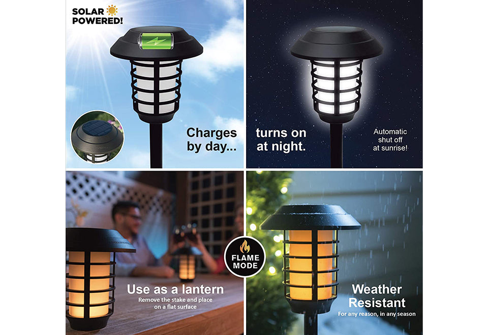 Solar Pathway Lights (Set of 4)