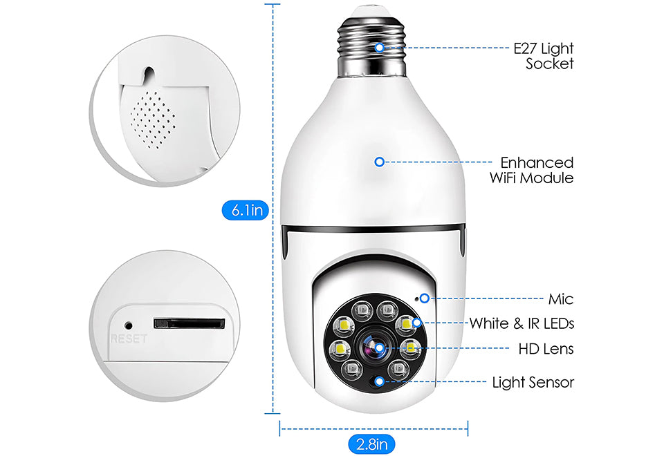 360-Degree Lightbulb Camera