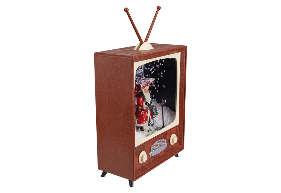 12'' LED Musical Snowing Santa TV Set