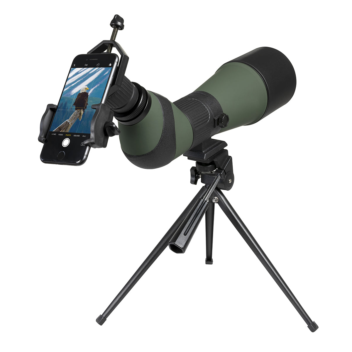 20x-60x Spotting Scope with Smartphone Adapter