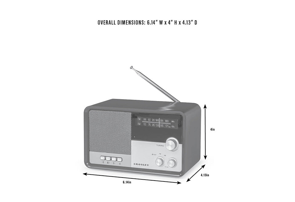 Vintage AM/FM Bluetooth Radio