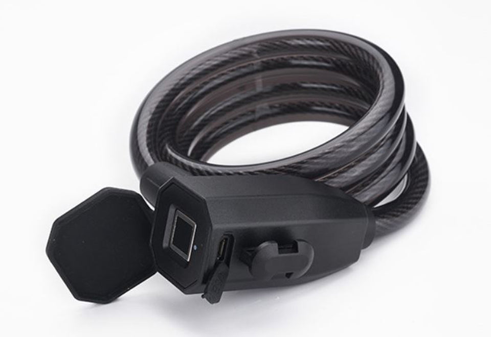 5' Fingerprint Cable Bike Lock