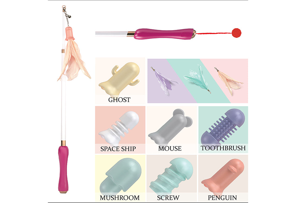 10-in-1 Extendable Cat Laser and Teaser