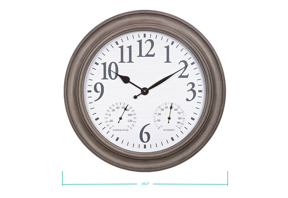 26.2'' Indoor/Outdoor Wall Clock