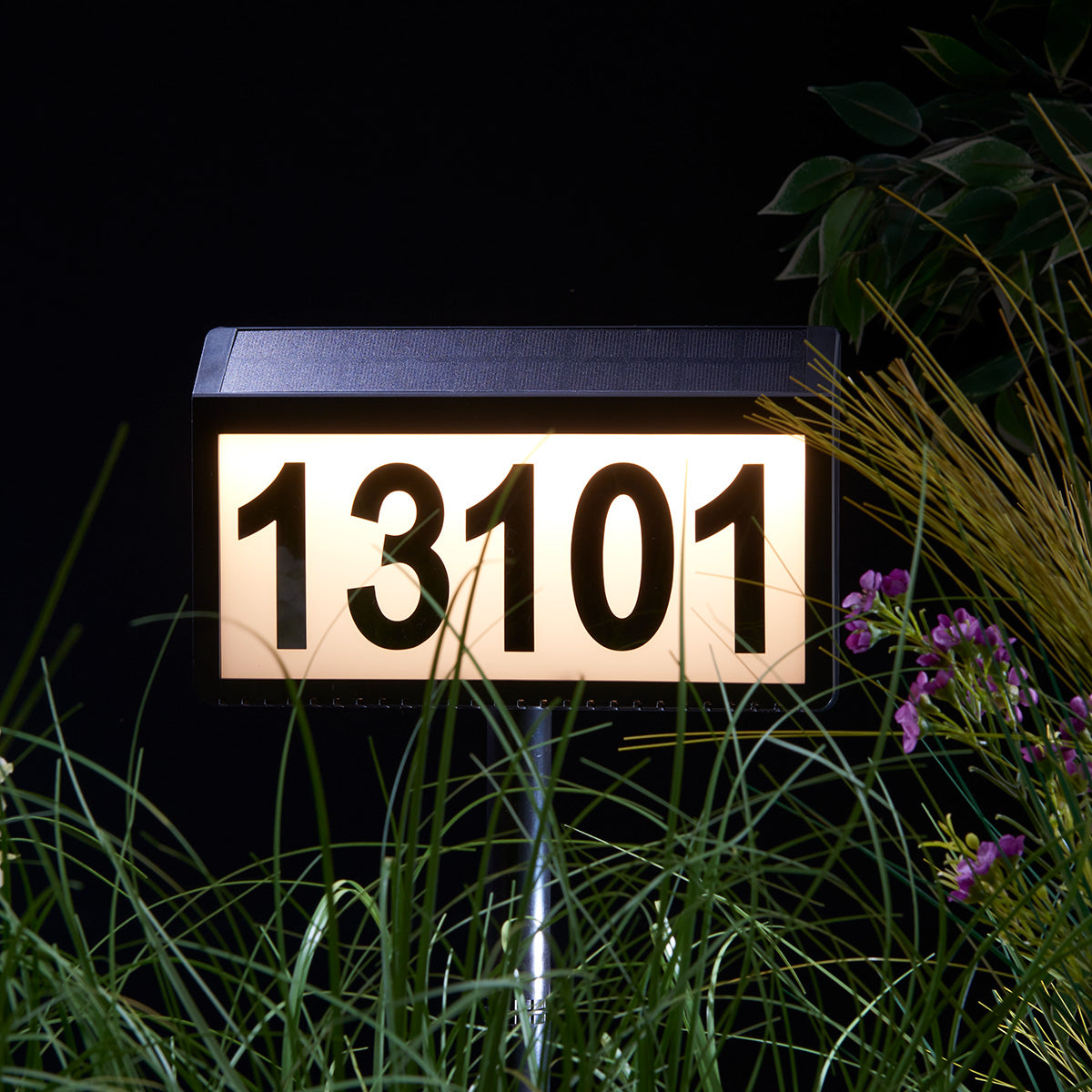 Solar Powered Address Sign