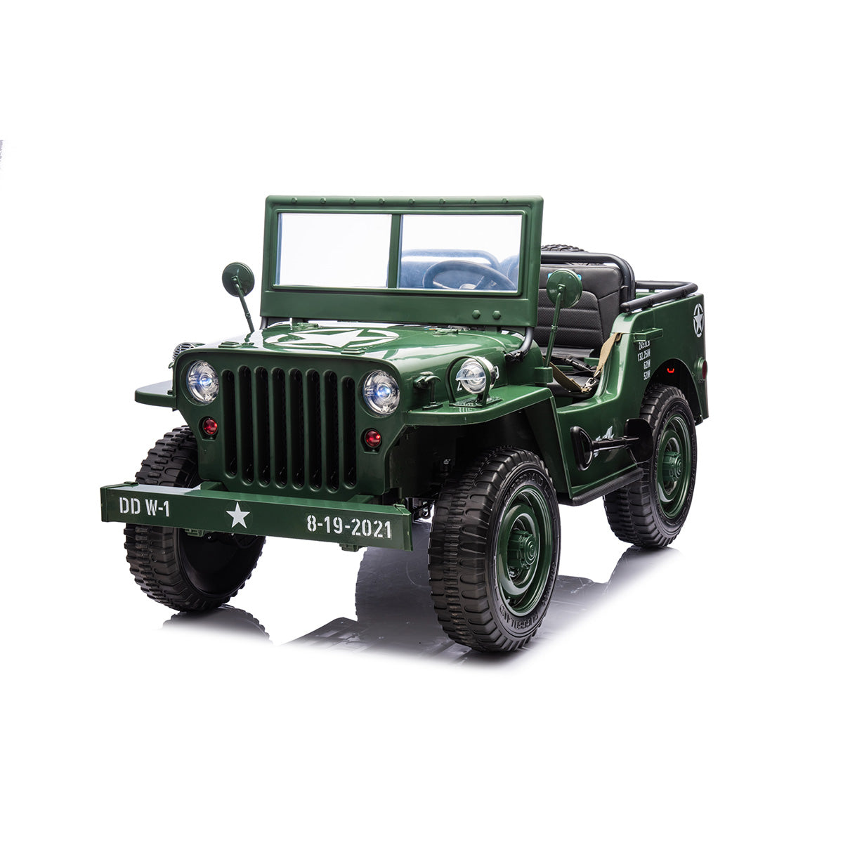 24V Military Willy Jeep Ride-On