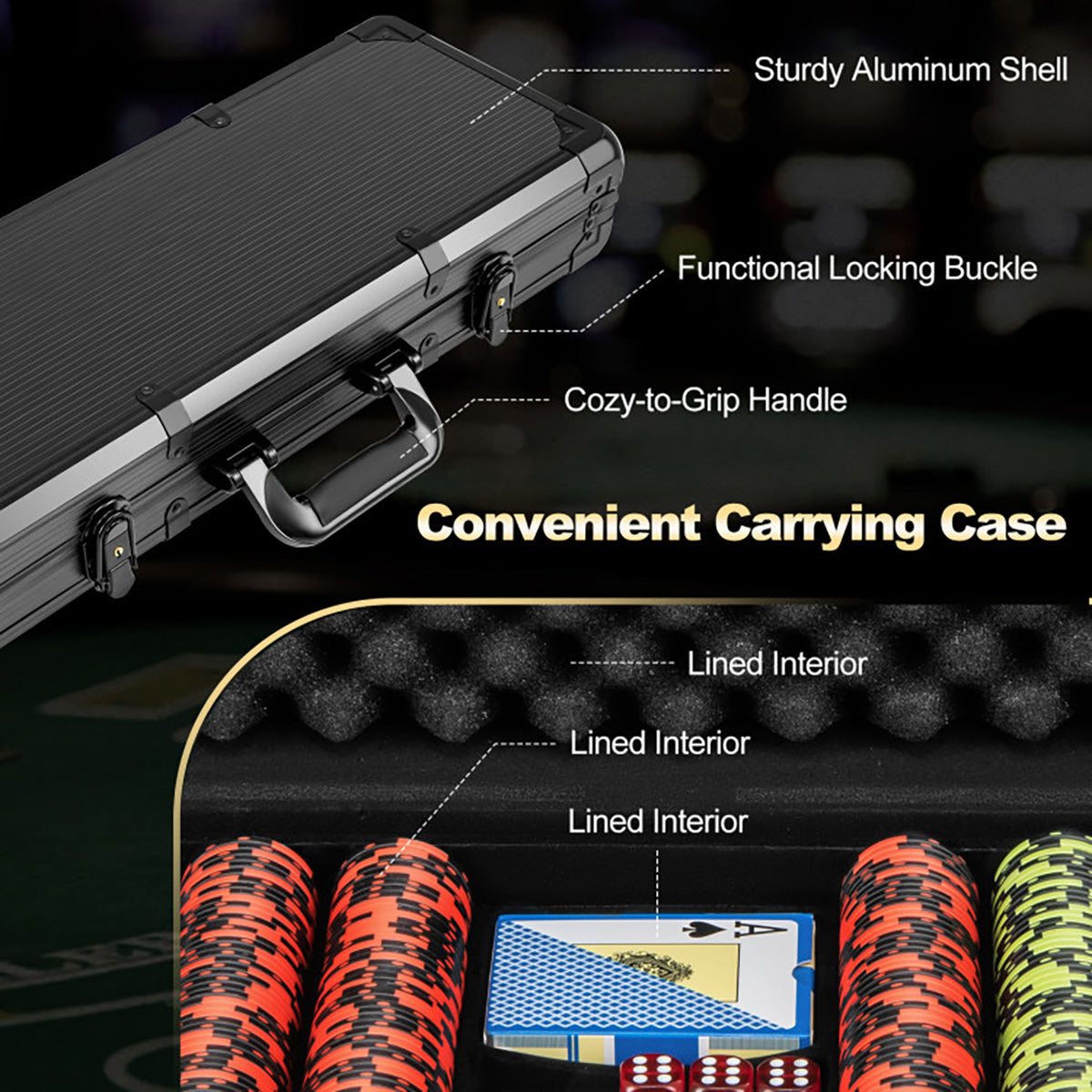 Texas Hold'em Poker Chip Set