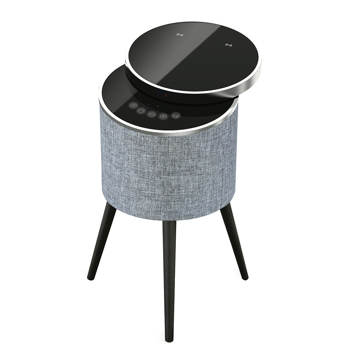 Swivel Top Bluetooth Speaker Side Table with Mood Lighting
