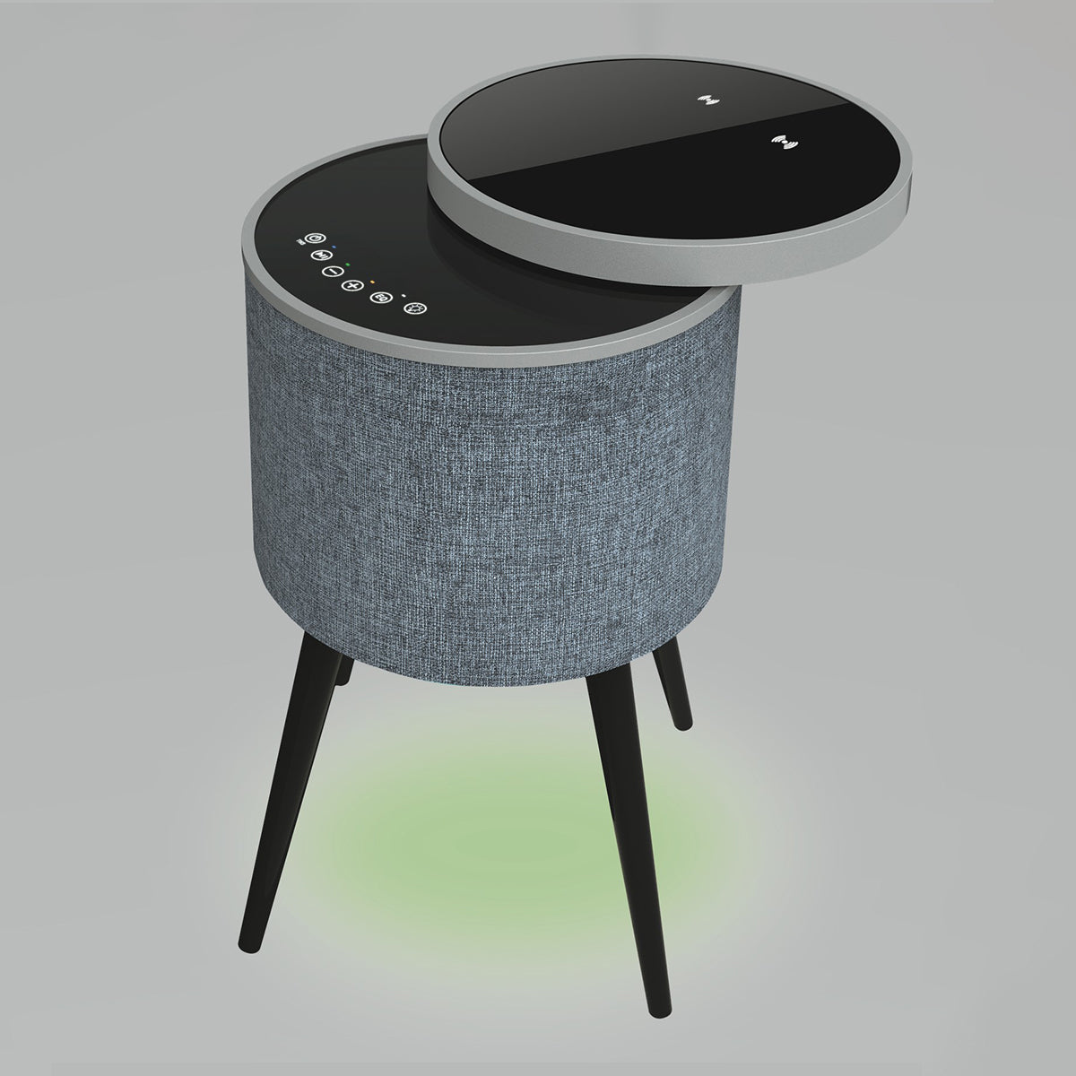 Swivel Top Bluetooth Speaker Side Table with Mood Lighting