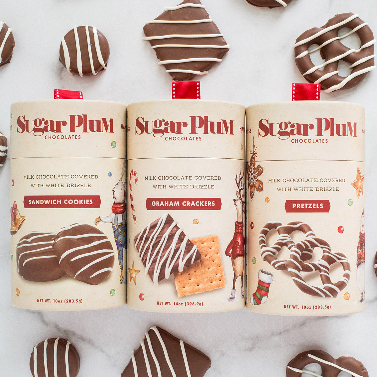 Sugar Plum Holiday Cheer Chocolate Treat Trio
