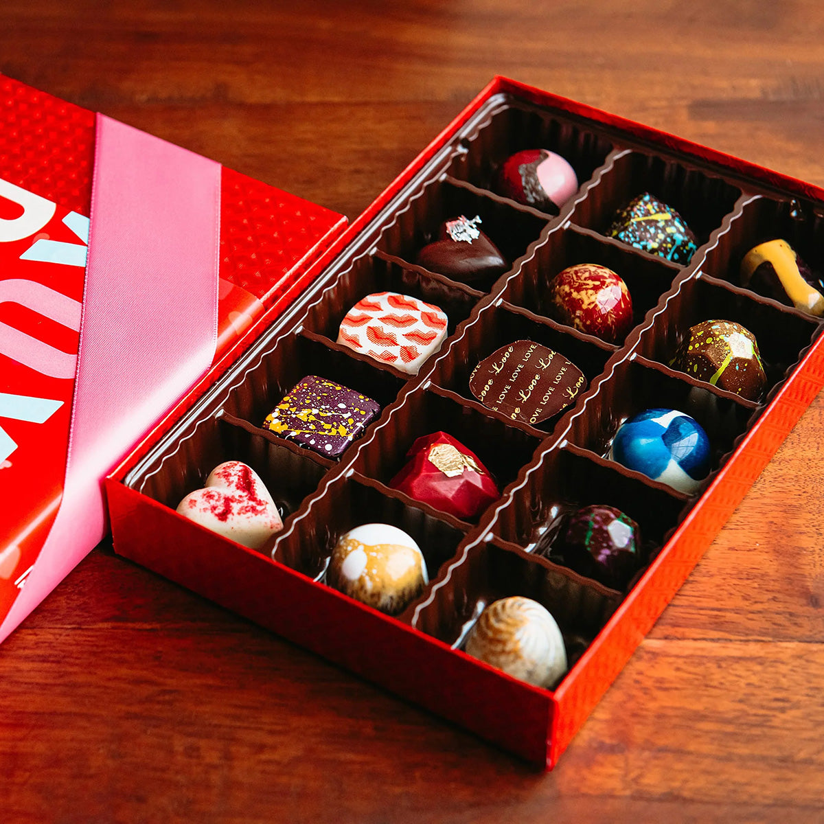 The Chocolate Season XOXO 15 Piece Artisan Chocolates