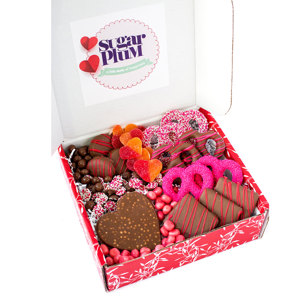 Sugar Plum Happy Valentine's Chocolate and Treats Box