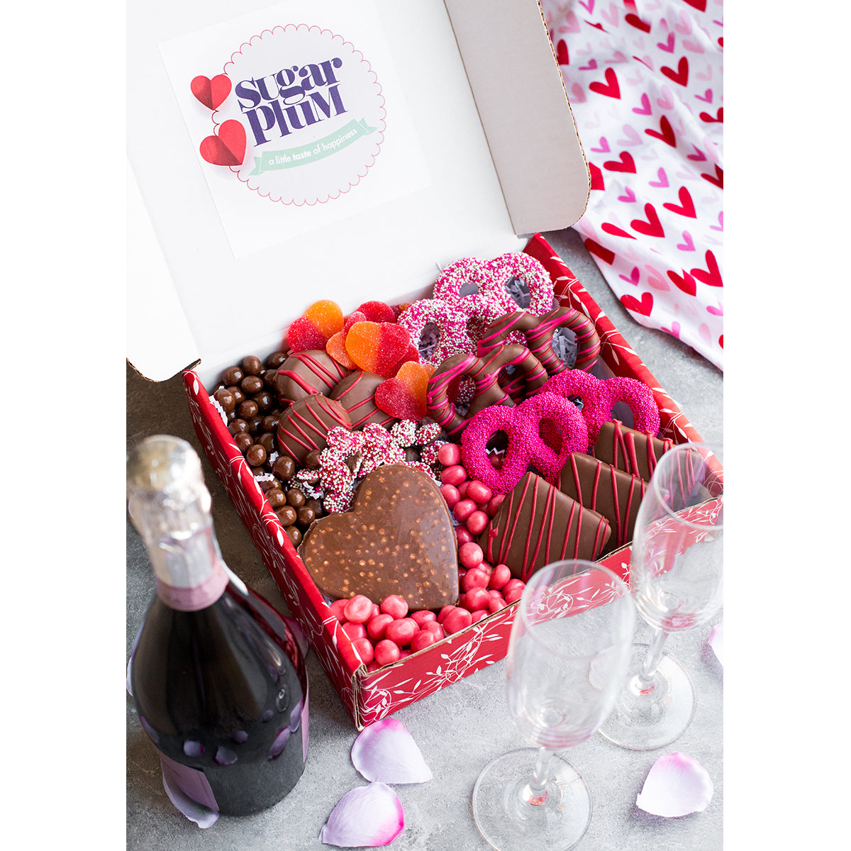 Sugar Plum Happy Valentine's Chocolate and Treats Box