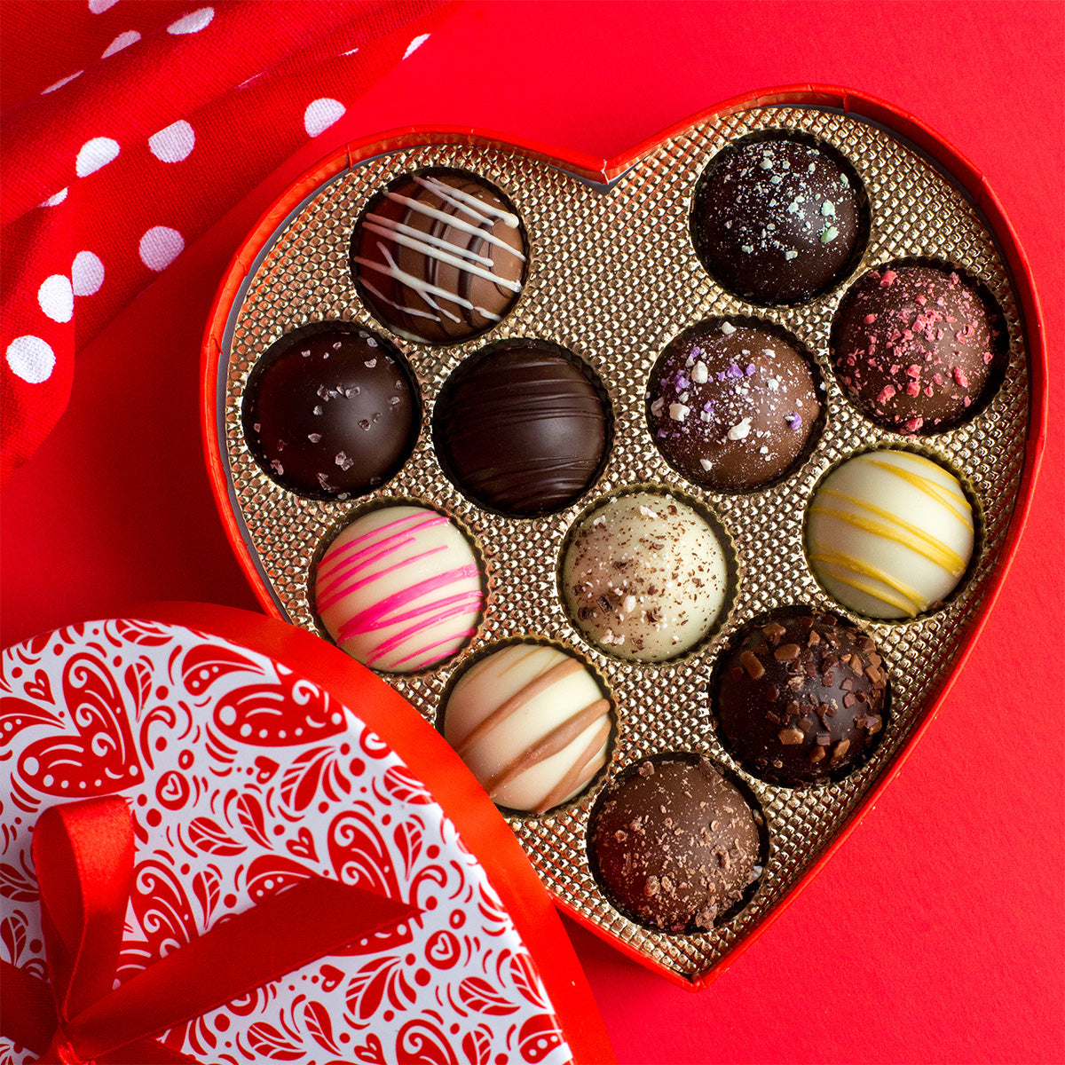 Sugar Plum Valentine's Day Heart 12 Truffles