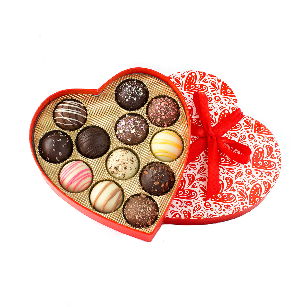 Sugar Plum Valentine's Day Heart 12 Truffles