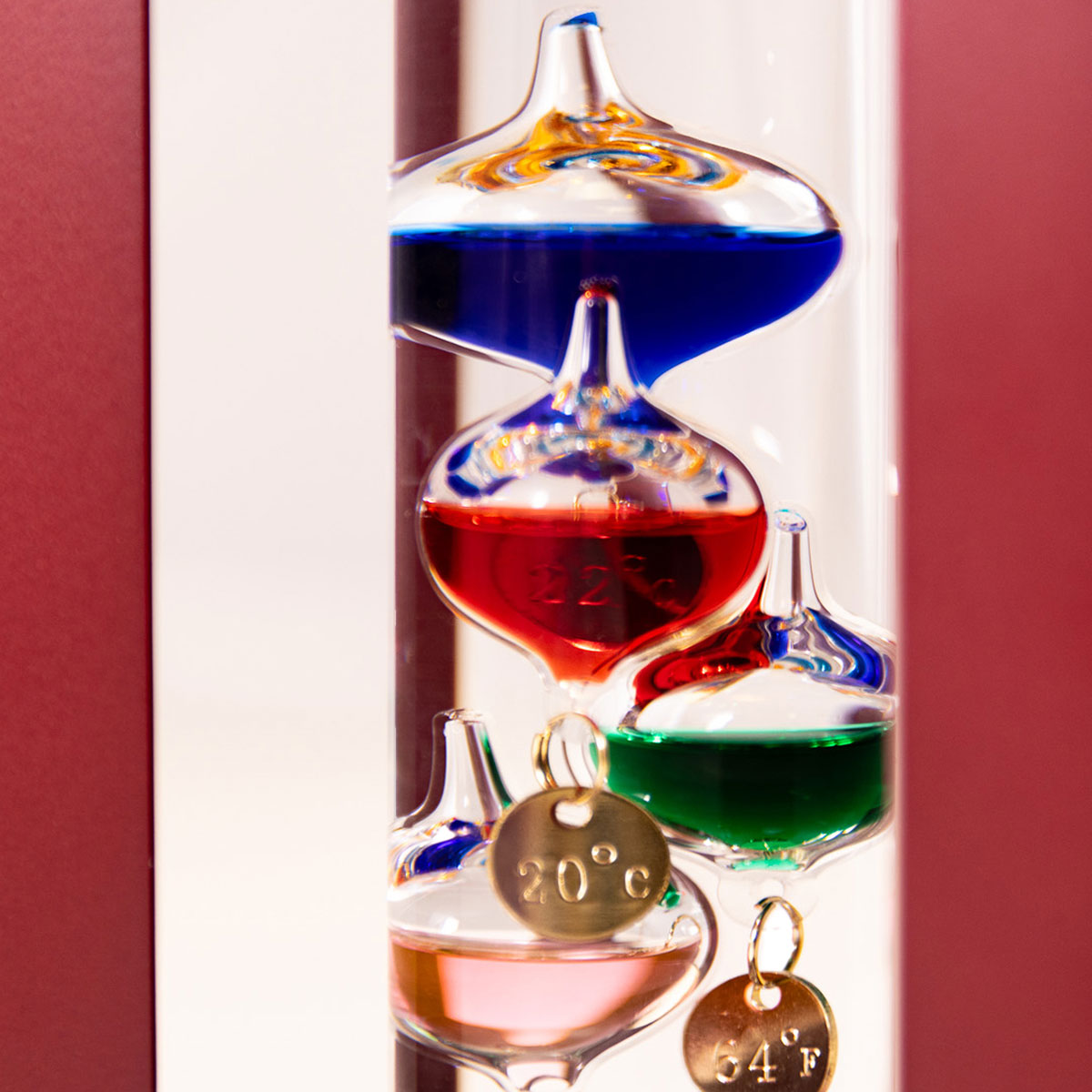 13'' Galileo Thermometer with Weights