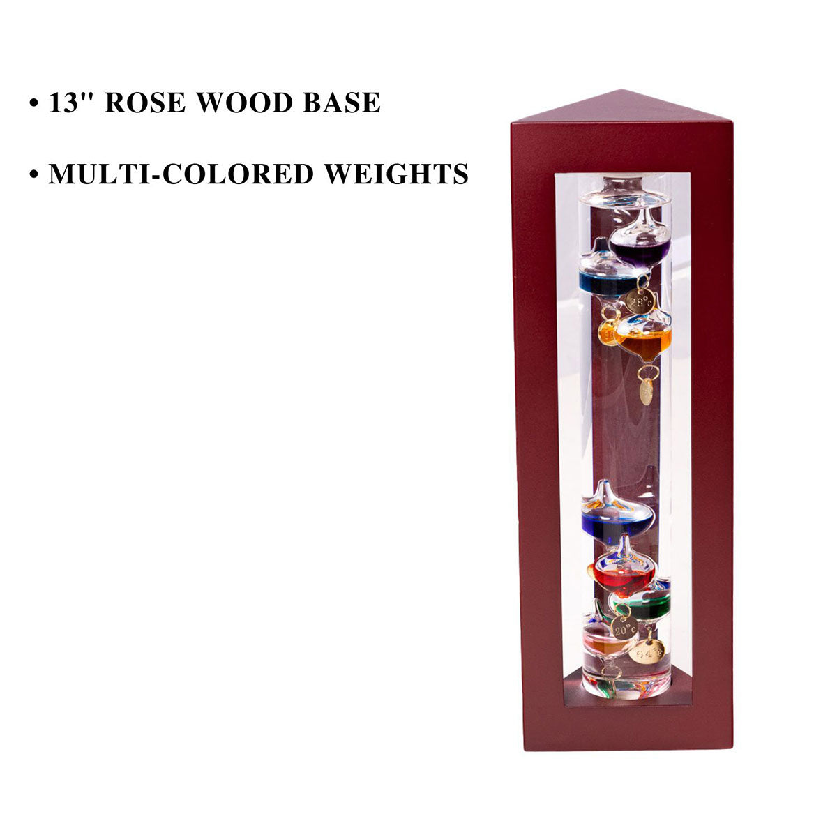 13'' Galileo Thermometer with Weights