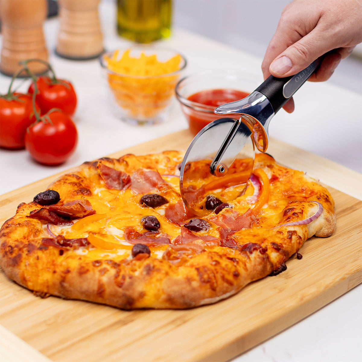 3-Piece Glazed Pizza Stone Set