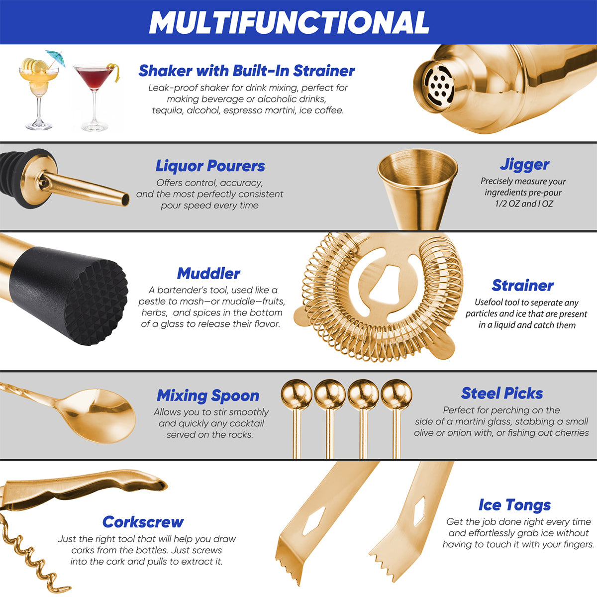 14-Piece Bartender Set