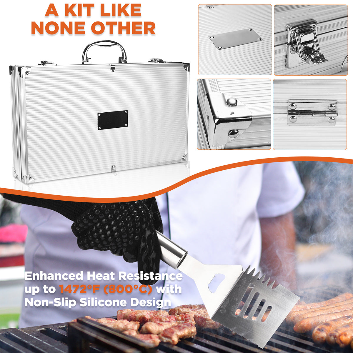25-Piece BBQ Accessory Set