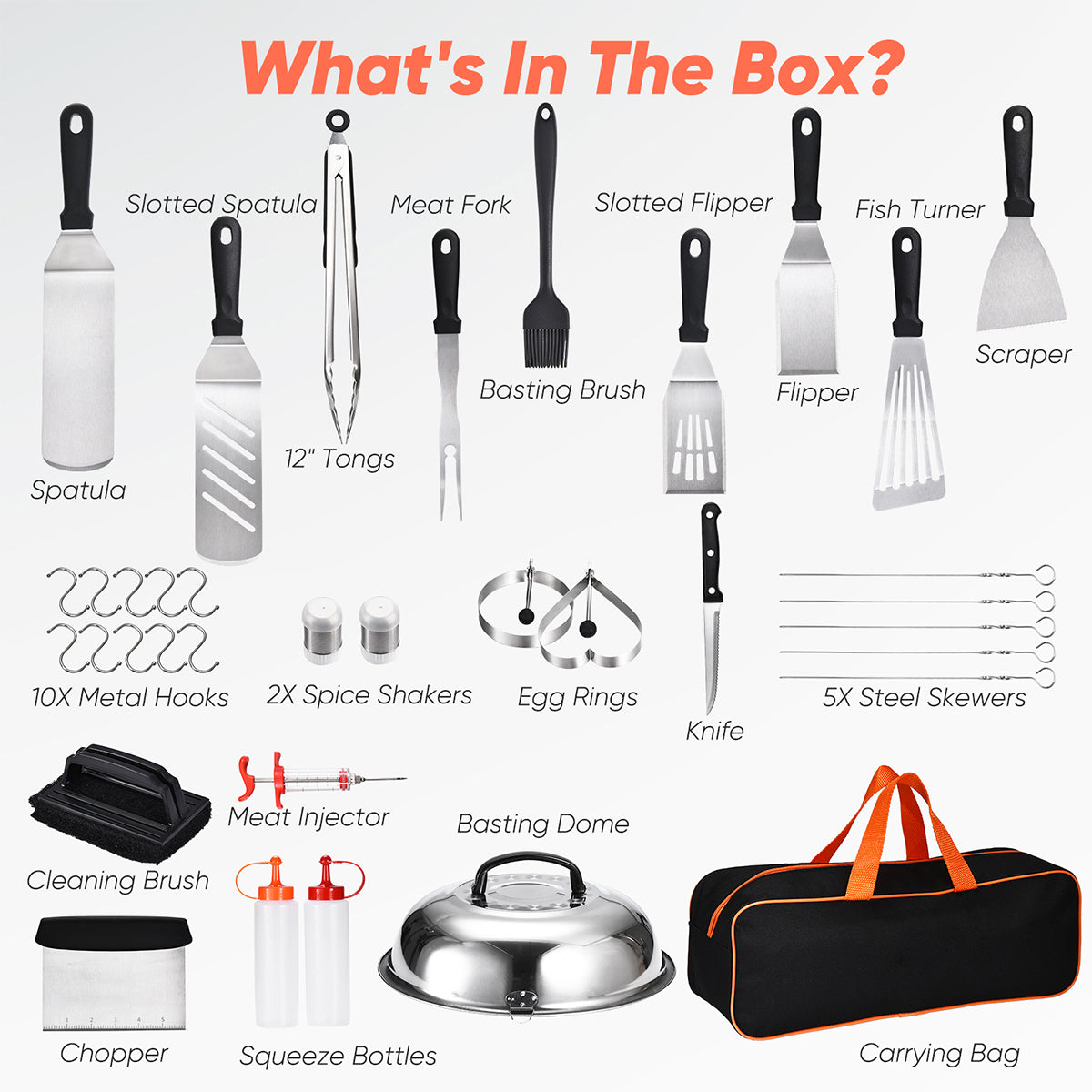 36-Piece Griddle Accessory Set