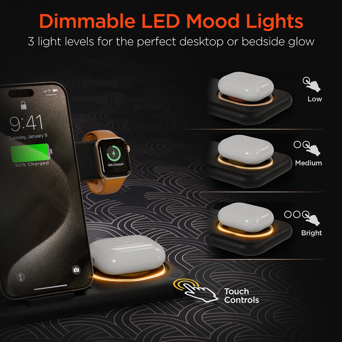 4-in-1 Foldable Apple Charging Station