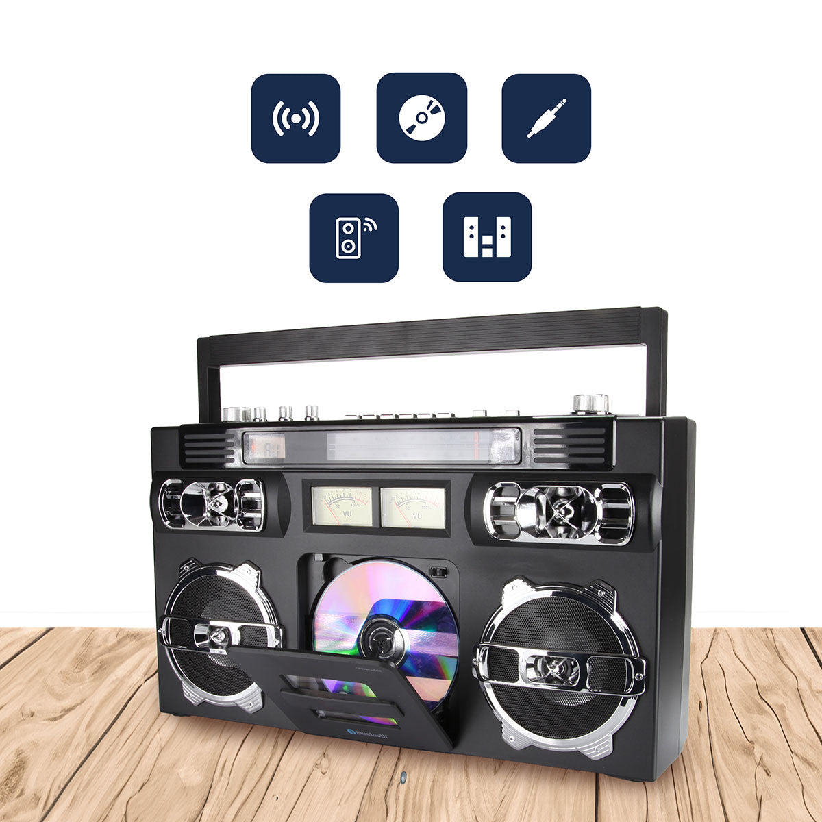 Retro Portable CD Boombox