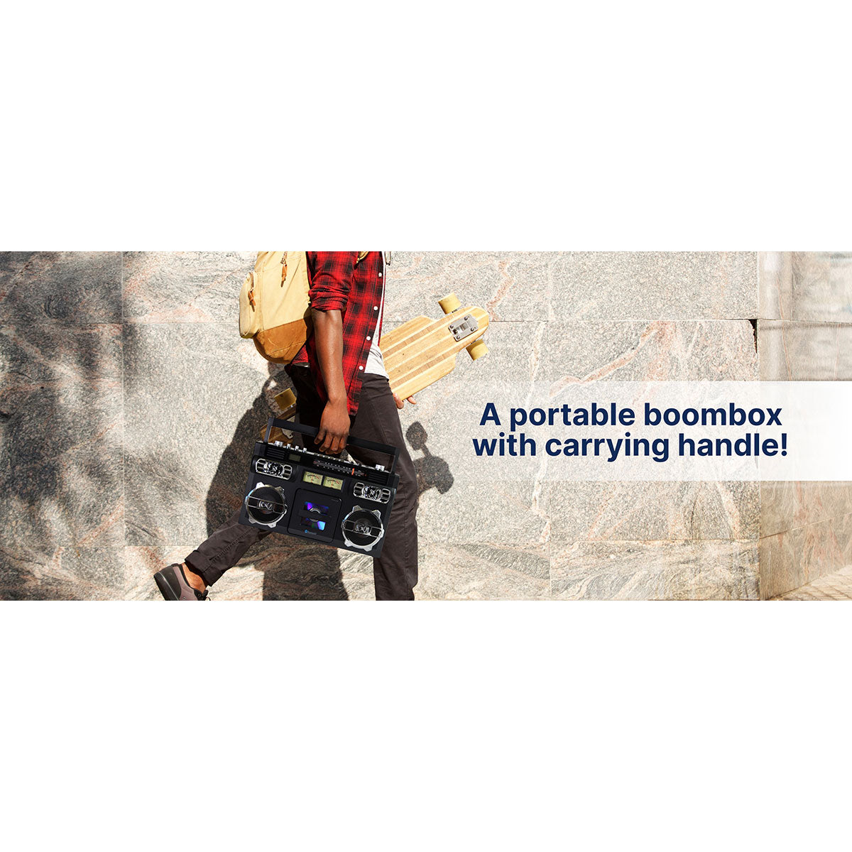 Retro Portable CD Boombox
