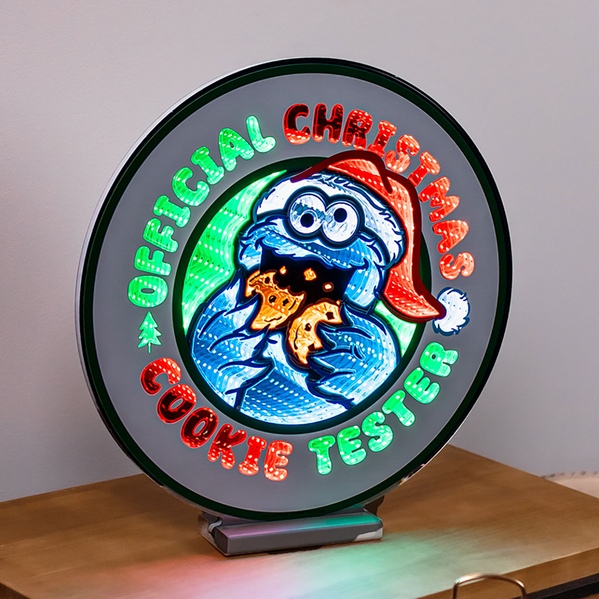 Sesame Street Cookie Tester LED Infinity Sign