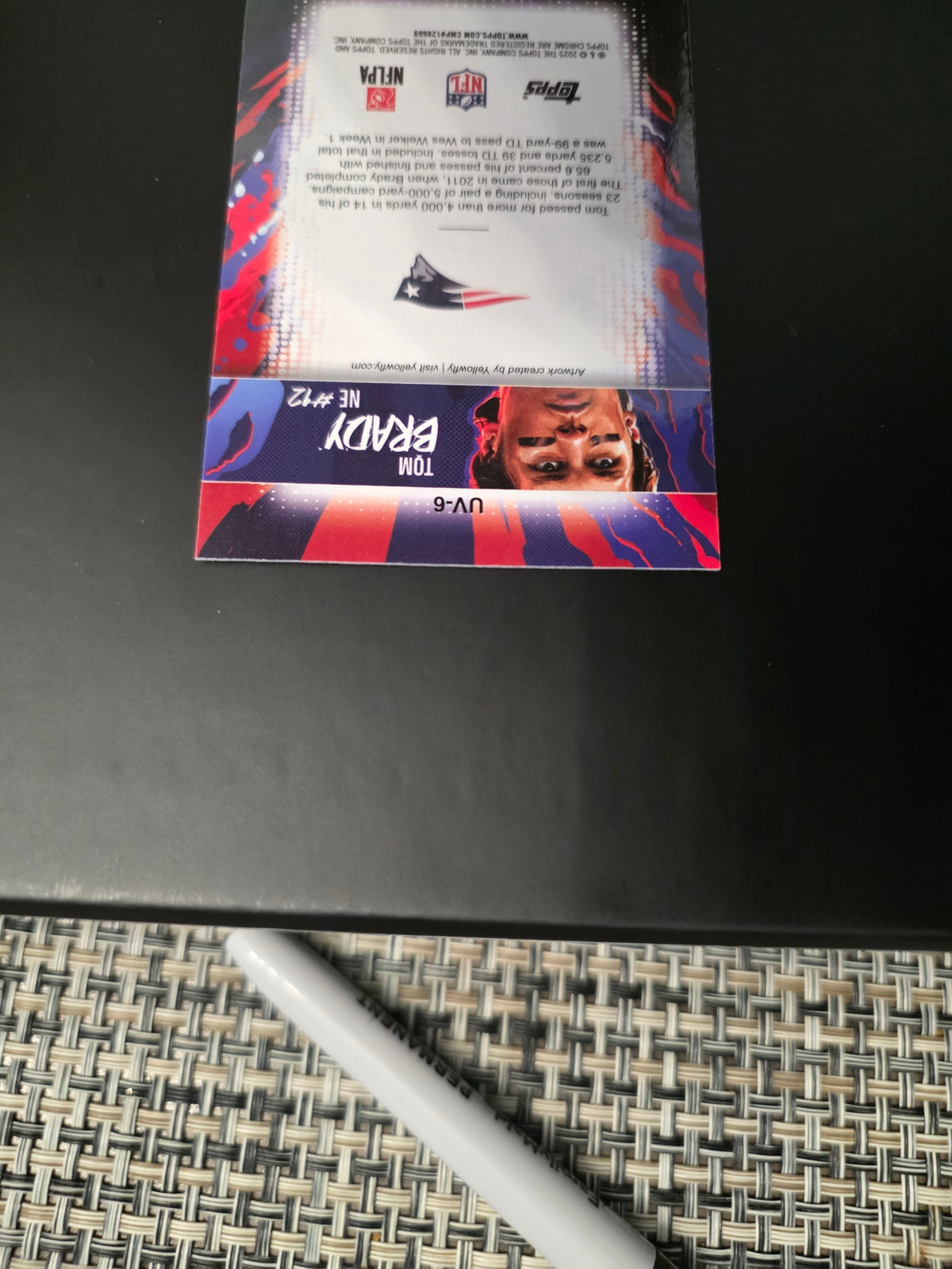 2025 Topps Chrome Football Tom Brady UV-6 Ultra Violet SSP CASE HIT RARE