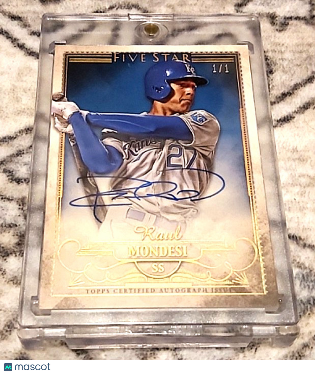 2016 Topps Five Star Raul Mondesi #FSA-RM Holographic Gold 1/1