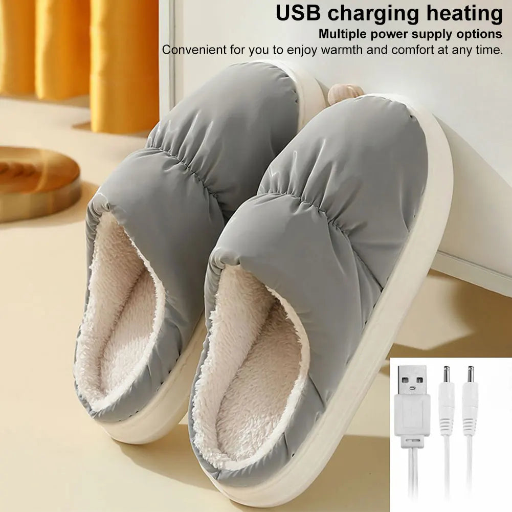 USB Heated Slippers Electric Foot Warmer