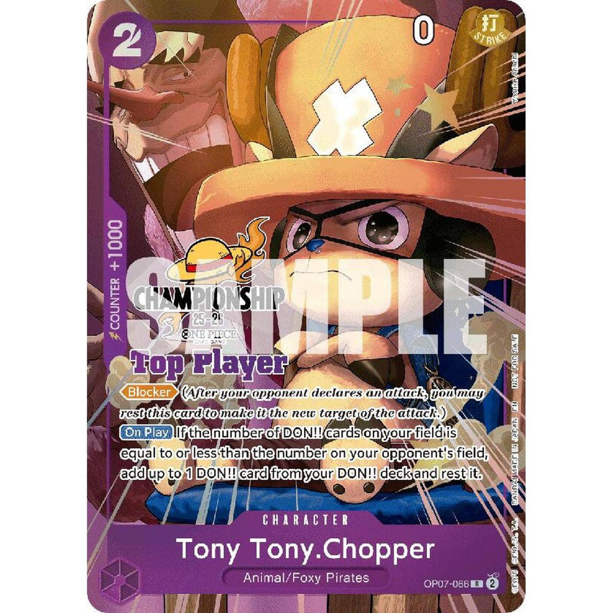 Tony Tony.Chopper (CS 25-26 Top Player Pack) (OP07-066) [One Piece Promotion Cards] Foil
