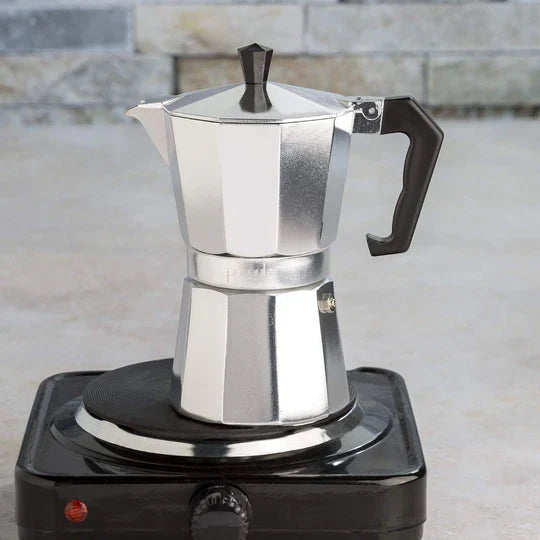 Stovetop Espresso and Coffee Maker, Moka Pot for Italian and Cuban Café Brewing
