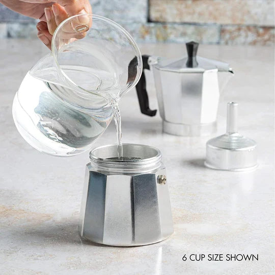 Stovetop Espresso and Coffee Maker, Moka Pot for Italian and Cuban Café Brewing