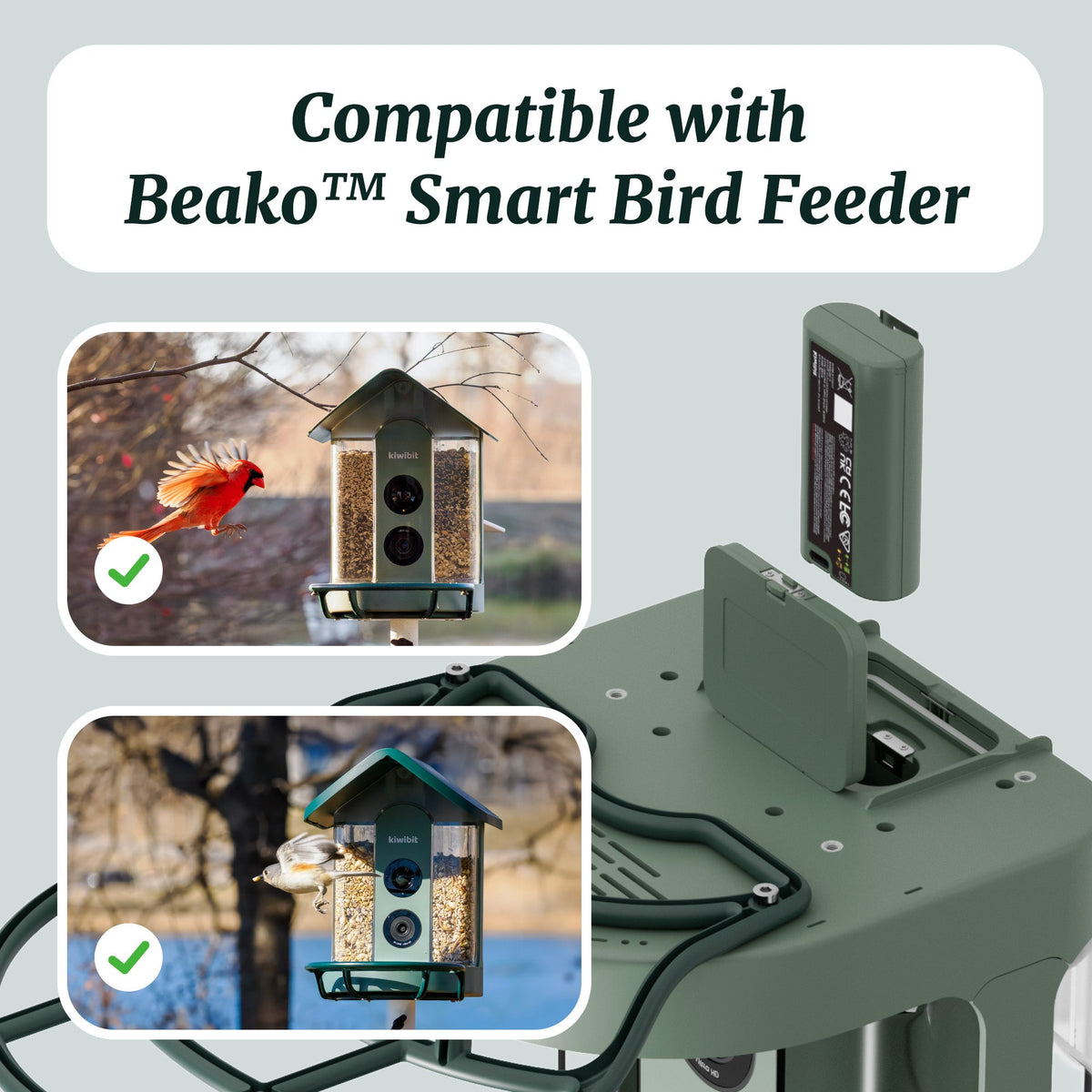 5200mAh Replacement Battery for Smart Bird Feeder