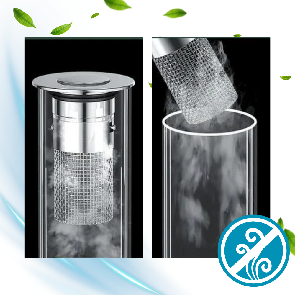 Retractable sink stopper to prevent odors