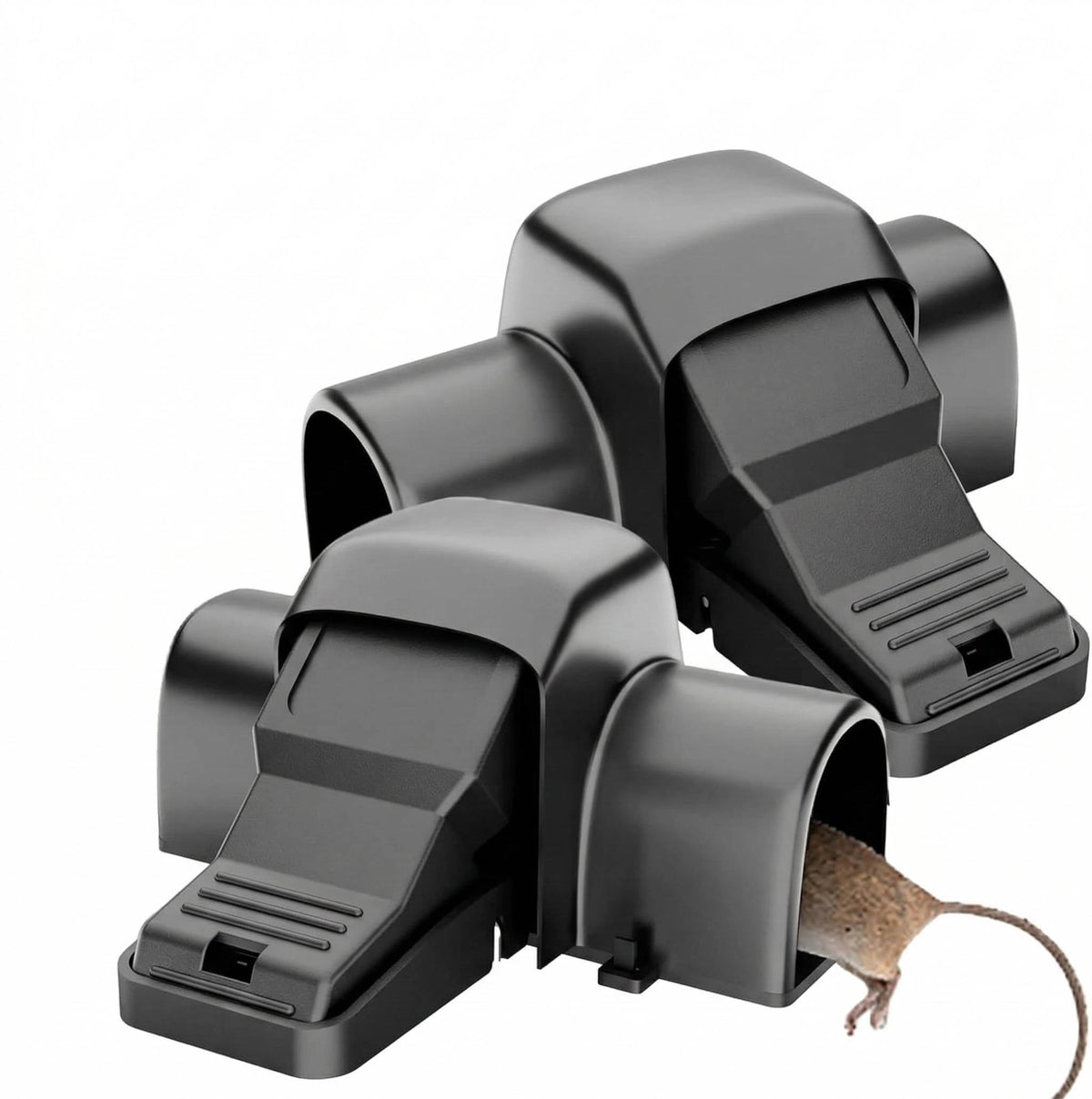 2 Pack Mouse, Rat & Chipmunk Traps, No Accidental Triggers, Indoor & Outdoor Use