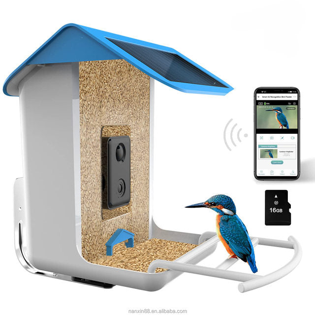 Smart Bird House with Camera, Solar Powered Nest Box, 2K HD, AI Bird ID — Perchmont