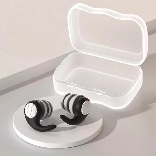 Reusable Noise Cancelling Silicone Earplugs for Deep Sleep