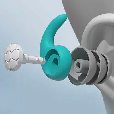 Reusable Noise Cancelling Silicone Earplugs for Deep Sleep