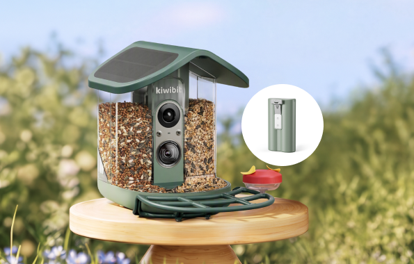 Bird Feeder 2 Pro (Lifetime AI Included) with Replacement Battery Pack